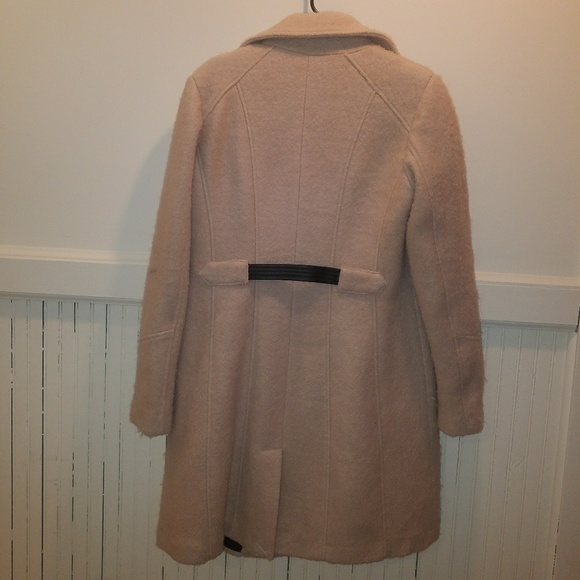 Karl Lagerfeld pink/nude wool winter coat - Picture 2 of 5